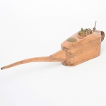 DIVERSOS, um (1) antigo repositor de óleo, confeccionado em cobre, placa em bronze com a legenda IMPROVED SPRING OIL FEEDER, medindo 34 cm comprimento, possui pequenas mossas, sinais de uso, vide foto.