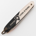 CUTELARIA, um (1) canivete com lâmina em aço inox, cabo em polímero, propaganda do BOTAFOGO  Futebol de Regatas, medindo fechado 8 cm, sinais de uso, vide foto.