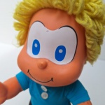 Boneco ANJINHO da turma da Monica, da marca Mimo Brinquedos feito de borracha. Peça no estado da foto