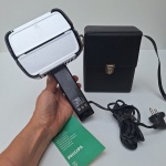 Incrível Flash de Câmara Portátil Vintage, Phillips modelo PRG 12/2, inclui certificado de garantia e bolsa. Peça no estado da foto, sem testes de funcionamento.
