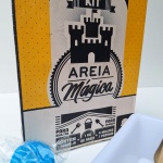 Curioso Kit de Areia Mágica para adultos e crianças, sem uso. Fabricante Imaginarium. Peça no estado da foto, sem testes de funcionamento.