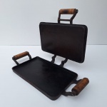 Super útil Sanduicheira e Chapa Grill para fogão em ferro fundido. Peça no estado da foto.