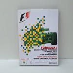 FÓRMULA 1 GP, oportunidade única! Poster enquadrado do Grande Premio Petrobrás 2011. Em ótimo estado. Medida 29x41cm