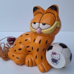 GARFIELD, lindo telefone vintage e decorativo. Bola Hello KIT. Peça no estado das fotos, sem testes de funcionamento.