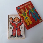 Versão nacional do Jumbolino. JOGO DOS PALHACINHOS. Jogo de dados e quebra cabeças vintage. Brinquedos COLUNA. Peça no estado das fotos.