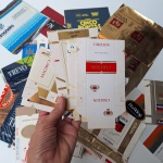 Lote para colecionador. Coleção de RÓTULOS DE CIGARROS variados. Peças no estado das fotos.
