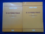 Direito - De las pruebas penales: De la prueba en particular 3ªEdição 2 Volumes - Autor: Eugenio Florian - Espanhol - Editora: Temis - 1982 - Livro 1 Brochura 424 pags, capa desbotada, corte do livro e paginas amareladas,algumas paginas com sublinhados e grifos a caneta, formato do livro 15x23 cm.******************Livro 2 Brochura 580 pags, capa desbotada, corte do livro e paginas amareladas,obra sem riscos, formato do livro 15x23 cm.***é um tratado clássico e fundamental no Direito Processual Penal, estruturado em dois volumes que abordam a prova tanto no seu aspecto teórico (geral) quanto prático (em particular). é um tratado clássico e fundamental no Direito Processual Penal, estruturado em dois volumes que abordam a prova tanto no seu aspecto teórico (geral) quanto prático (em particular). Volume I: De la prueba en general (Da Prova em Geral): Foca nos conceitos doutrinários, o objeto da prova, os sujeitos, o procedimento probatório e a valorização da prova.
 Volume II: De la prueba en particular (Da Prova em Particular): Foca nos meios de prova específicos, como depoimentos, perícias, documentos, confissão, e o interrogatório do acusado.