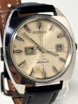 Seiko - Relógio 5 Automatic - 6119 7160 - Não funciona - 37mm. Atenção! Os Relógios estão no estado de conservação USADO e não NOVO, portanto podem precisar de revisão ou restauro e podem conter vícios ou defeitos ocultos não mencionados na descrição ou fotos, o funcionamento descrito é apenas sobre a função relógio, questione todas suas dúvidas antes de efetuar os lances, eles são IRREVOGÁVEIS e IRRETRATÁVEIS! Leia os Termos e Condições e a caixa de informações do leilão em Home no site GOLD.LEL.BR dando ênfase nas Informações Importantes, ao efetuar o lance o arrematante concorda com Datas, Prazos e Regras da casa de leilões É Old but Gold. MUITA ATENÇÃO AS FOTOS, solicitações de mais fotos ou dúvidas devem ser enviadas pelo Whatsapp 11 9 8877 2582.