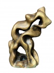 LILIAN (?), uma (1) escultura abstrata confeccionada em bronze, assinada e datada de 2009, medindo 19,5cm de altura.