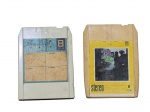 COLECIONISMO, duas (2) fitas cartucho de 8 pistas, sendo: a) MIDNIGHT COWBOY, Ferrante & Teicher, C-140 e B) SUN BIRD, PCT-300, vendidas no estado da foto, não testadas e sem garantia de funcionamento.