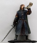 Miniatura Boromir em Amon Hen - Coleção Senhor dos Anéis (Eaglemoss)Figura detalhada capturando o personagem soprando a Corneta de Gondor, empunhando sua espada e vestindo seu traje clássico de Amon Hen