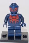 Spider-Man 2099 (Miguel O'Hara), da Marvel. Ela é exclusiva do conjunto LEGO Super Heroes 76114 - Spider-Man's Spider Crawler, lançado em 2019 e hoje já aposentado.