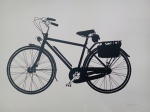 Kleber Ventura, Bicicleta, gravura, tiragem 40/60, 70x100cm, sem moldura