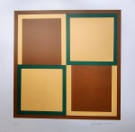Kleber Ventura, Geométrico, gravura, tiragem 7/40, 50x50cm, sem moldura, necessita de pequena limpeza