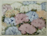 Chico Ferreira, Hortênsias, gravura, tiragem 63/140, 62x83cm, sem moldura, com pontos de acidez, necessita de limpeza
