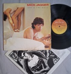 LP MICK JAGGER - SHE'S THE BOSS C/ ENCARTE // CAPA CONFORME FOTOS // DISCO EM MUITO BOM ESTADO // PODE CONTER RISCOS QUE CAUSAM CHIADOS, RUÍDOS OU PULOS