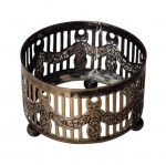 Base em metal com banho de prata - 3,5x05 cm - necessitando renovar o banho.