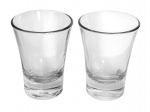 Par de copos para dose em vidro - 07x05 cm.