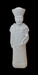 Escultura em porcelana - 27x07x07 cm - cabeça colada e faltando acabamento decimadochapéu.