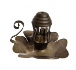 Incensário em metal - 05x07x07 cm.