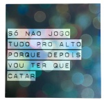 Decorativo de parede - impressão sobe madeira - 3x25x25 cm