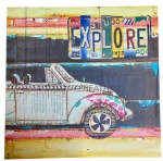 DECORATIVO DE PAREDE - impressão sobre tela - 2x40x40cm