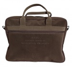 Bolsa promocional III Seminário Interno de Manutenção de Subestações em camurça - 29x38x08 cm.