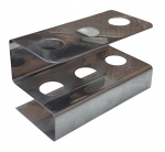 Suporte de escova de dente em inox - 07x12x06 cm.