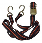 Cinta para amarração de carga com catraca em metal - 168x04 cm fechada.