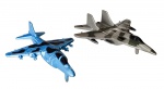 BRINQUEDO - Lote composto por 2 aviões de guerra em plástico - 03x09x10 cm.
