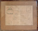 JEAN JAVIER (SÉC.XVIII) - Raro mapa gravado a metal (possui dobra central) intitulado: "As Ilhas Britânicas compreendendo os Reinos da Inglaterra, Escócia e Irlanda, divididos em grandes províncias", criado por Jean Janvier e publicado por volta de 1780. Faz parte de um atlas publicado por Lattre e Delalain, medindo 45 cm de largura e 31 cm de altura. Detalhes aquarelados a mão. Moldura: 50 x 63 cm. SOBRE ---- A obra é um mapa gravado com limites delineados à mão, mostrando as Ilhas Britânicas, especificamente os reinos da Inglaterra, Escócia e Irlanda, divididos em grandes províncias. ----- VER NA DAVID RUMSEI  MAP COLLECTION --- https://www.davidrumsey.com/luna/servlet/detail/RUMSEY8120477540067:Les-Isles-Britanniques-comprenant-l  ---------  https://www.ebay.com/itm/177039975983?itmmeta=01JSMBJ6TCG0XXRP97Y6NAVTPS&hash=item293867a62f:g:EjYAAOSwQ75oClgz&itmprp=enc%3AAQAKAAAA4MHg7L1Zz0LA5DYYmRTS30mvQnI862vRyx8c2cBV%2FKeWVQXsRVQp0hYWvFtmSiANHzOr4n94DC%2BQKjyUIosKgLMncC0BBS%2BwUl%2FOObPXbEIdgesDix8rEQ68FaodDdPdKdoIwEgN8SYxUBBIo%2F7UF2kVjA6ybxxYw3TiWmMw2XKC%2Blz%2F4YiTliTW9B9oP6Xliy5OTa%2BU6j9XrmQyOq90DQG54FR0VpkDlYQ2Iq9TtfClQkszfkuNob%2BhHcB71HKWp--e1WCz%2BzAOxACAMK9WjN5lANRoBqPZOYozZe1ey5yy%7Ctkp%3ABk9SR6btyIvNZQ