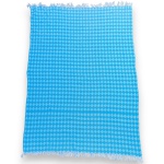 MANTA CONFECCIONADA EM TECIDO DE ALGODÃO RICAMENTE ORNADA COM FRANJA, COR AZUL E BRANCA, MEDINDO 210 X 150 CM. TRATA-SE DE PEÇA SEMINOVA, PODENDO APRESENTAR SINAIS DE USO, MARCAS DO TEMPO, DESGASTES NATURAIS, PEQUENAS IMPERFEIÇÕES, RESTAUROS, REPAROS E/OU OUTRAS CARACTERÍSTICAS PRÓPRIAS DE SUA NATUREZA, USO E ESTADO DE CONSERVAÇÃO, NÃO SENDO TAIS ASPECTOS, POR SI SÓ, MOTIVO PARA DESCLASSIFICAÇÃO, CANCELAMENTO OU QUESTIONAMENTOS POSTERIORES, DEVENDO O ARREMATANTE CONSIDERAR TAIS CONDIÇÕES PREVIAMENTE À OFERTA E ARREMATAÇÃO.