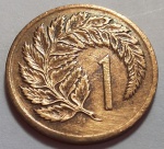 Nova Zelândia 1967 1 Cent Bronze KM# 31