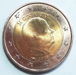 Mônaco 2011 2 Euros KM# 195 Escassa!