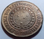 Brasil 1908 40 Reis Bronze B826