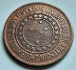 Brasil 1908 40 Reis Bronze B826