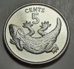 Kiribati 1979 5 cents Aço com Revestimento de Cupro-Níquel – Magnética KM# 3 a