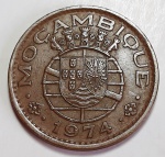 Moçambique Colônia Portuguesa 1974 50 Centavos Bronze KM# 89