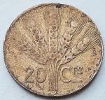 Uruguai 1942 20 Centésimos Prata 0.720 3g 18,5mm KM# 29