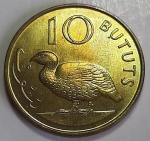 Gâmbia 1971 10 Bututs Níquel-Latão KM# 10