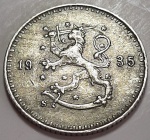 Finlândia 1935 25 Penniä Cupro-Níquel KM# 25