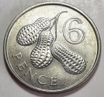 Gâmbia 1966 6 Pence Cupro-Níquel KM# 3