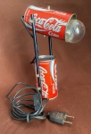 LUMINARIA DE MESA LATAS DA COCA COLA, FUNCIONANDO, CONSERVADA