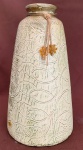 LINDO VASO EM CERAMICA , COM PATINA FEITA A MAO, CONSERVADO 22 CM