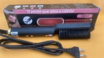 PENTE QUE ALISA O CABELO, RAPIDO,SEGURO E SUAVE, MODELO FB161, TENSAO 127 -220V,FEQUENCIA 50-60HZ, POTENCIA 34W, NOVO SEM USO, CONSERVADO