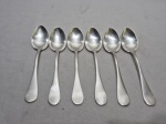 Jogo de 6 colheres de chá em prata 90 Fracalanza. Medindo 12,5cm de comprimento.