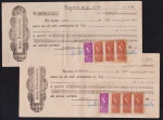 Brasil 1966 - Selelão de 2 notas promissórias com selos fiscais aplicados!
