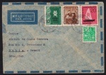 Alemanha 1968 - Envelope circulado para o Brasil com selos comemorativos diversos!
