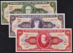 Brasil - Seleção de 3 cédulas de cruzeiros antigos com carimbos de centavos, sem circulação!