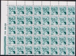 Brasil - Selo regular Garimpeiro em bloco de 40 selos sem carimbo com goma perfeita!